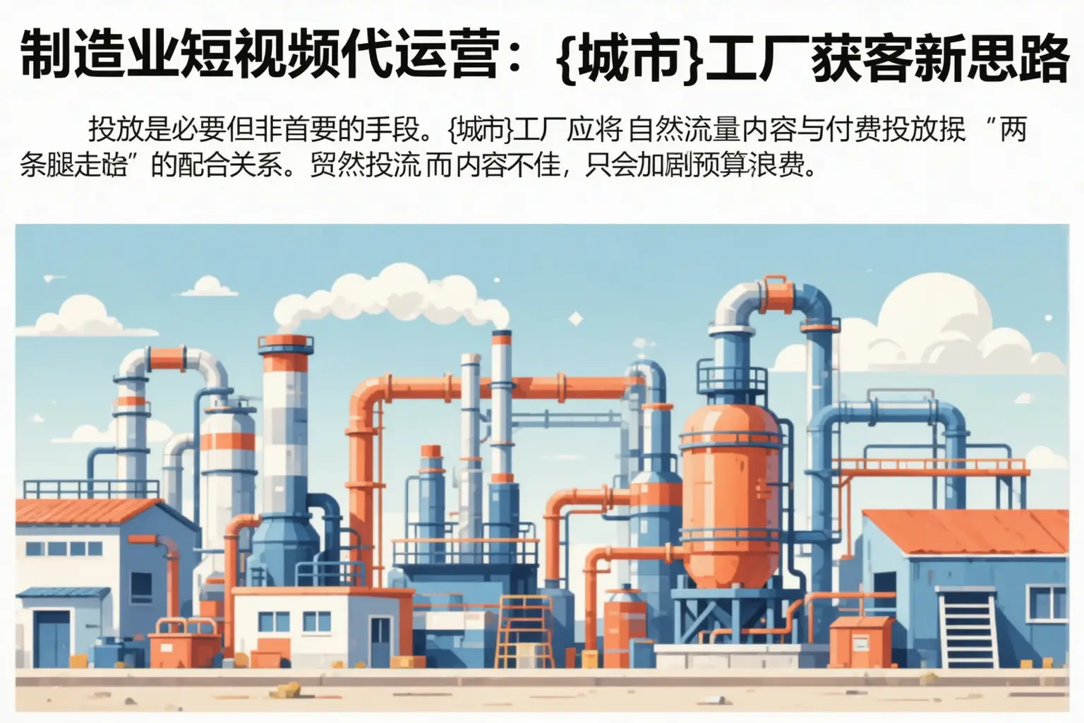 制造业短视频代运营:港北工厂获客新思路